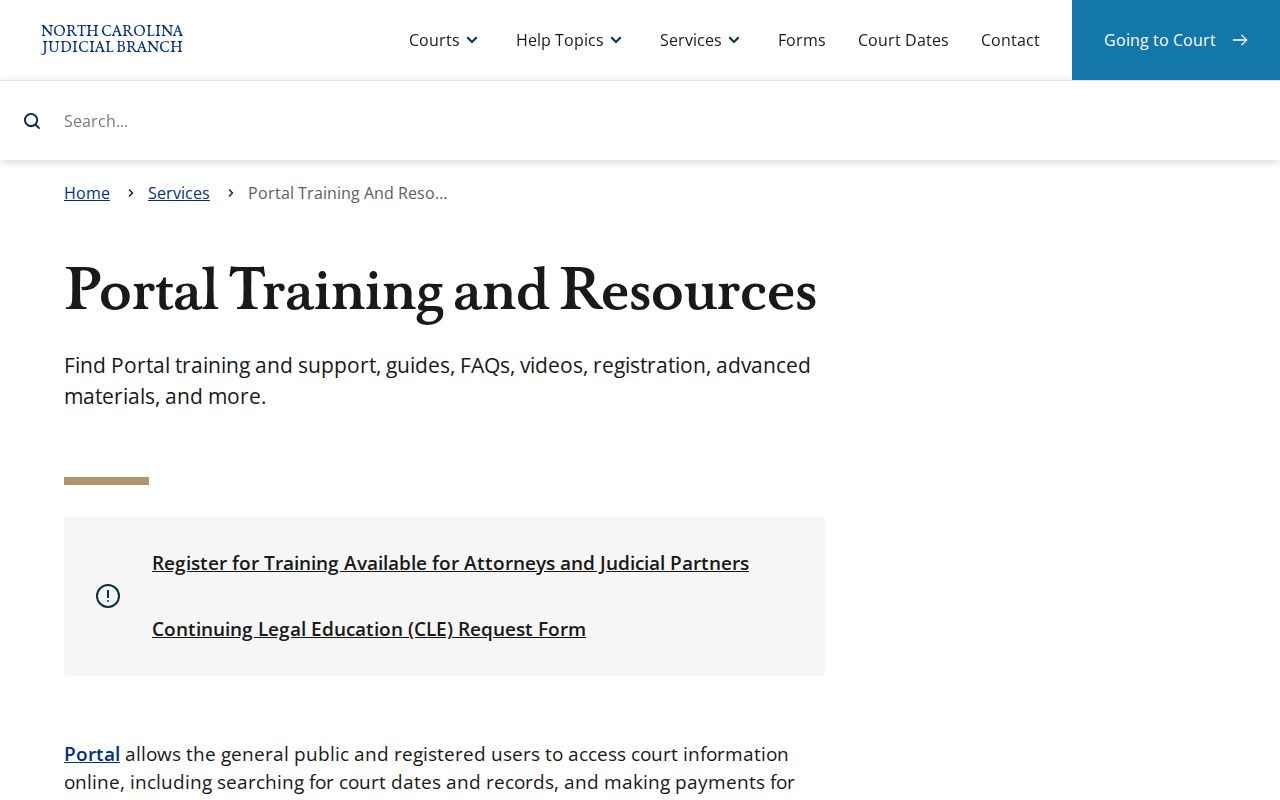 Alleghany County criminal court Portal search training and case format