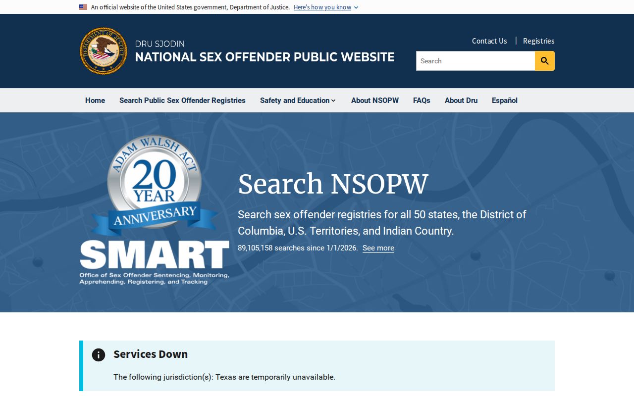 National registry search supplement for Alleghany County sex offender checks